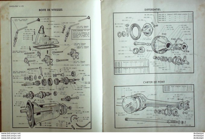 R.T Automobile Simca Fiat 6cv Moteur D Cummins 23 # 1948