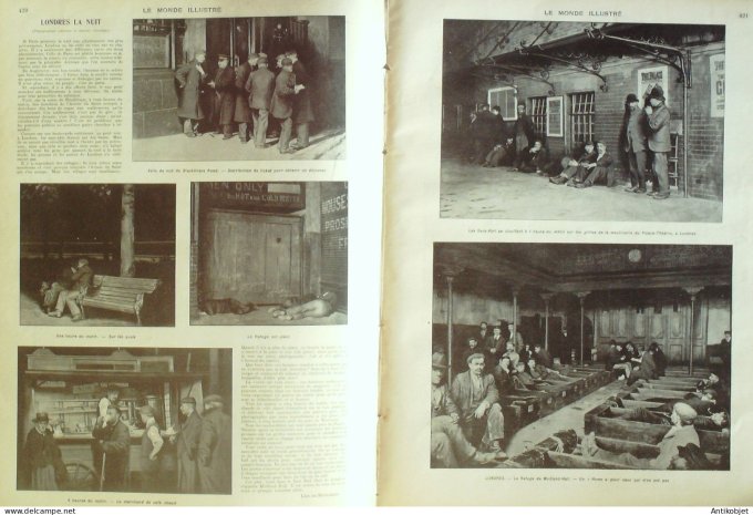 Le Monde illustré 1902 n°2379 Dunkerque (59) Melle (79) Londres Blackfriars Medland-Hall