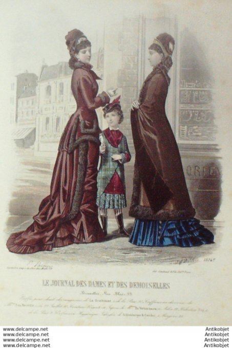 Journal des Dames Demoiselles 1878 # 1574 (Maison Scabieuse)