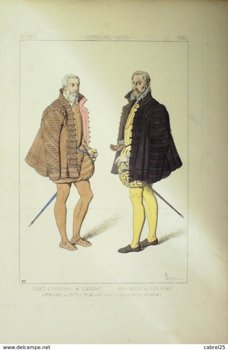 Odet Cardinal Et François De Coligny En 1579