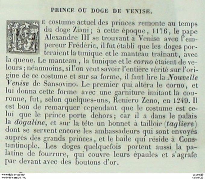 Italie VENISE DODGE 1859