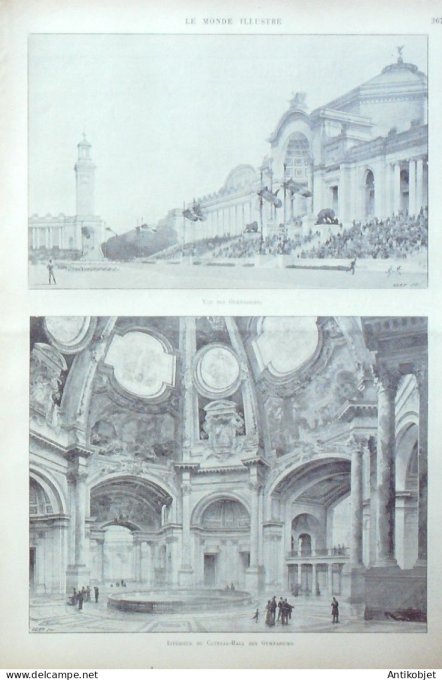 Le Monde illustré 1899 n°2223 Ploujean (29) Macon (71) Californie Berkeley.