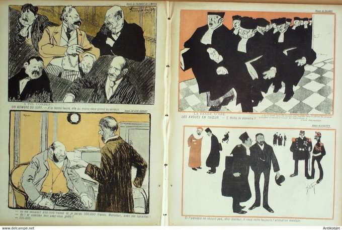 L'Assiette au beurre 1903 # 124 Avocat Notaire affaire Humbert 2 Florane Ostoya