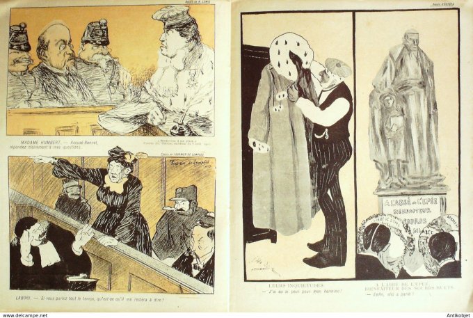 L'Assiette au beurre 1903 # 124 Avocat Notaire affaire Humbert 2 Florane Ostoya