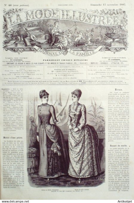 Mode illustree 1885 Lot de 12 journaux