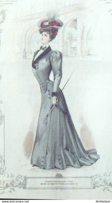 La Mode illustrée journal 1905 n° 45 Costume tailleur