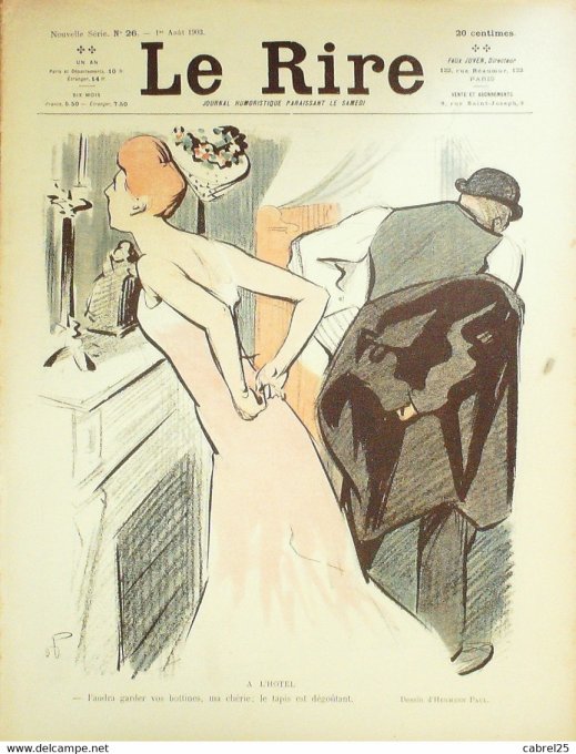 Le Rire 1903 n°26 Hermann Roubille Wély Gerbault Nezière Villemot