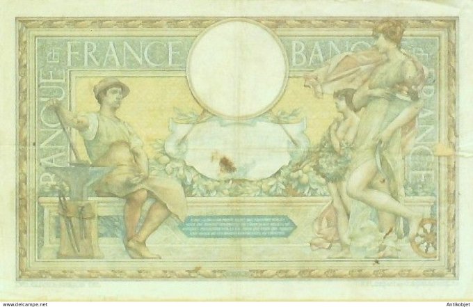 Billet Banque de France 100 francs Luc Olivier Merson B.22=4=1909 LOM TBC