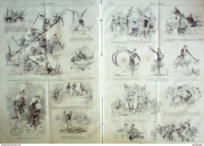 Le Journal Amusant 1870 #  745 Revue trimestrielle par Robida