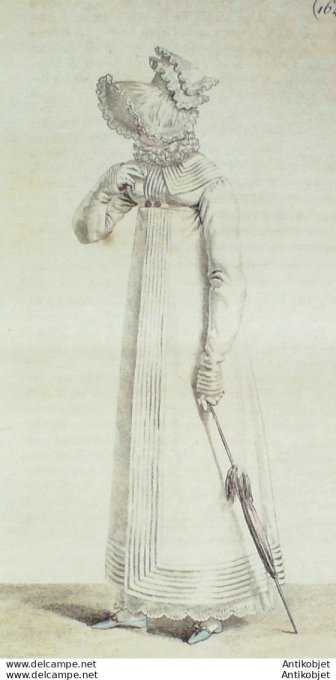 Costume Parisien 1817 # 1648 Capote et redingote de perkale