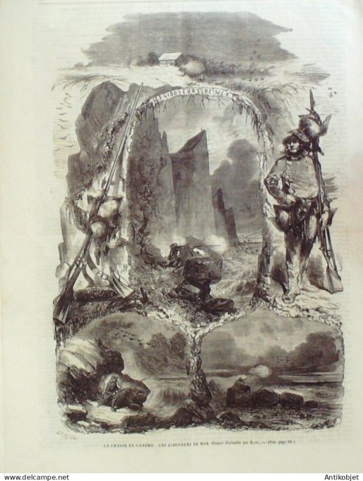 Le journal illustré 1866 n°110 Siam Femmes du Roi Argentan (61) Grece Nea Kammeni