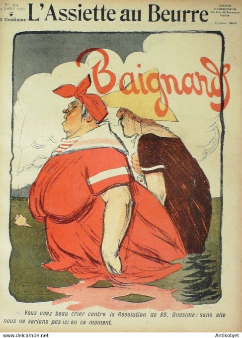L'Assiette au beurre 1909 # 434 Baignards Burret