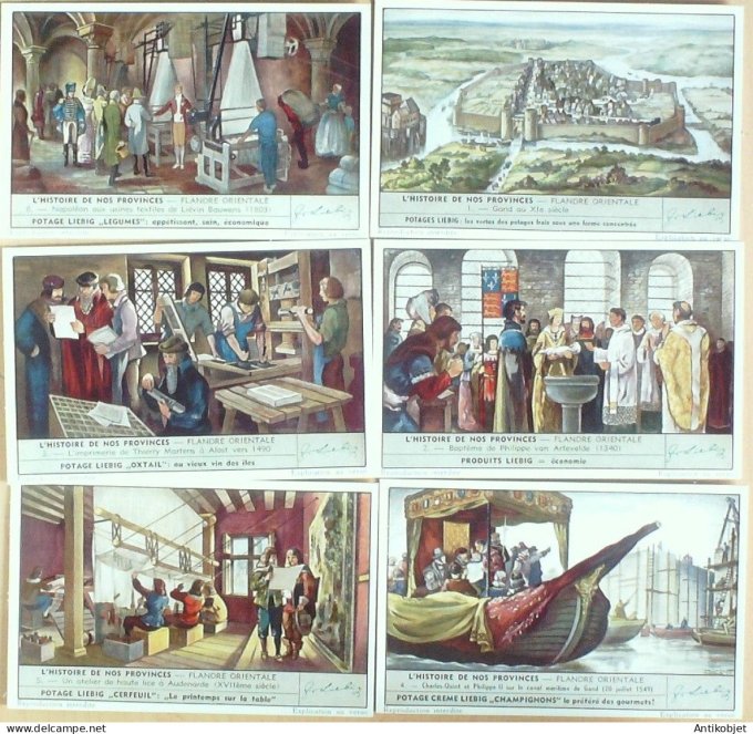 Chromo Liebig Sang 1549 Belgique la Flandre Orientale (1952)