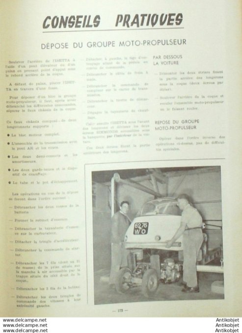 R.T Automobile Velam Isetta Triumph TR2 119 # 1956