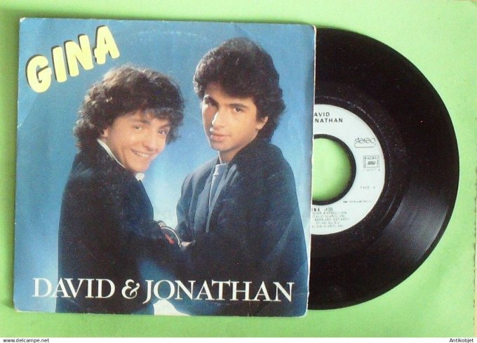David & Jonathan 45T SP Gina 1987