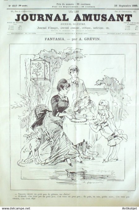 Le Journal Amusant 1885 # 1517 Types populaires par Legrand