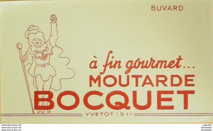 Buvard Bocquet Moutarde