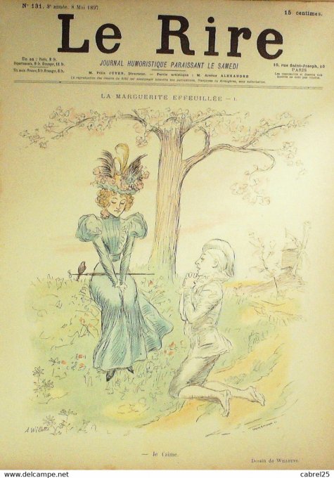 Le Rire 1897 n°131 Willette Radiguet Cadel Heidbrinck Delaw Huard Fau