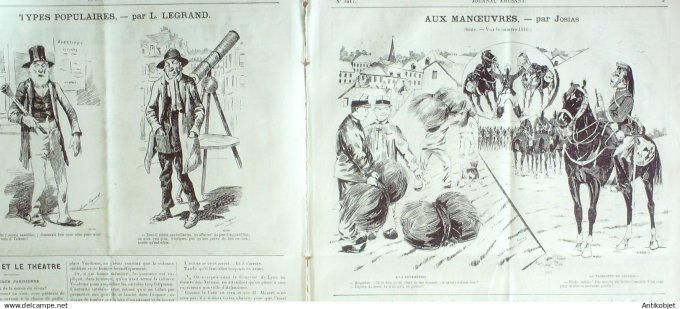 Le Journal Amusant 1885 # 1517 Types populaires par Legrand