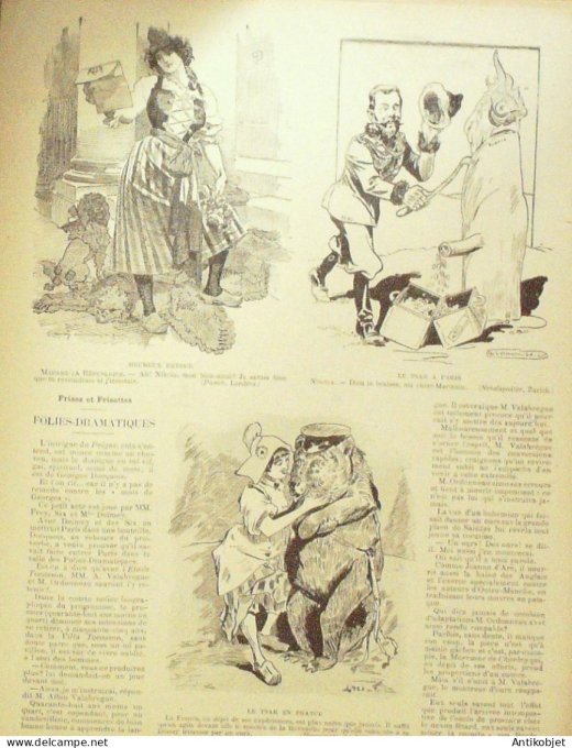 Le Rire 1901-09-28 # 360 Journal humoristique Ed.Originale Mentons bleus