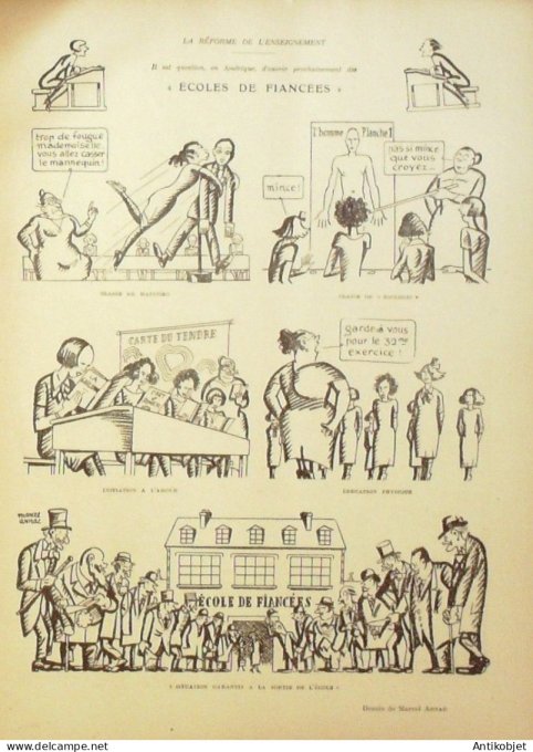 Le Rire 1923-11- 3 # 248 Journal humoristique Ed.Originale erreur judiciaire