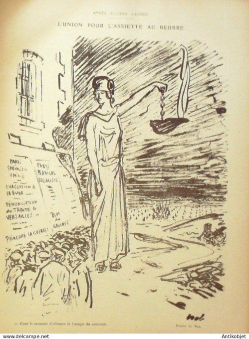 Le Rire 1923-11- 3 # 248 Journal humoristique Ed.Originale erreur judiciaire