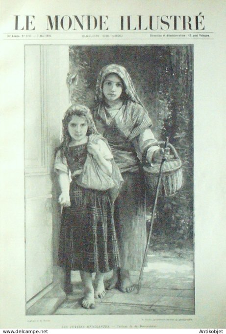 Le Monde illustré 1890 n°1727 Bouguereau Wagrez Brouillet Rochegosse