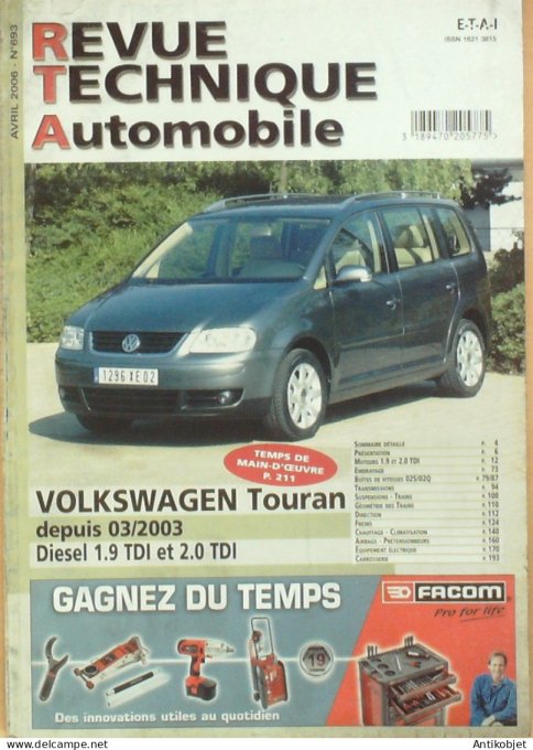Revue Tech. Automobile 2006 n°693 Volkswagen Touran