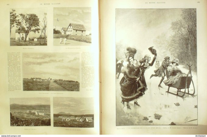 Le Monde illustré 1897 n°2125 Conglo Bonga Mabala Horaine phare (33) Polynésie Utuboa