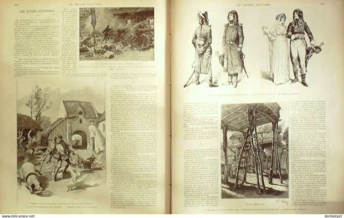 Le Monde illustré 1897 n°2125 Conglo Bonga Mabala Horaine phare (33) Polynésie Utuboa