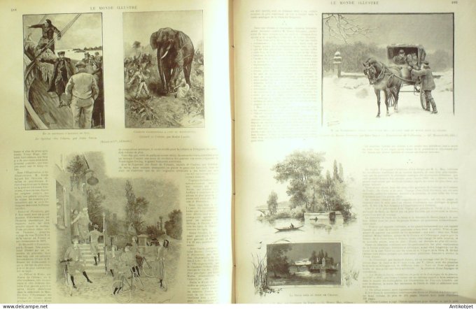 Le Monde illustré 1897 n°2125 Conglo Bonga Mabala Horaine phare (33) Polynésie Utuboa