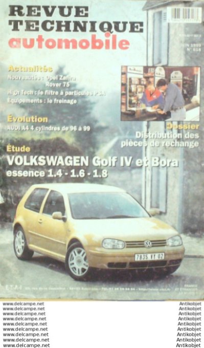 R.T Automobile Volkswagen Golf IV & Bora Opel Zafira Rover 75   # 618