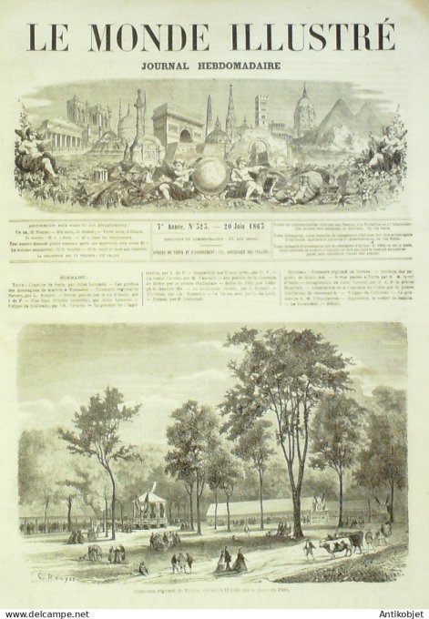 Le Monde illustré 1863 n°323 Cochinchine Quan-Am Italie Chiavano Danemark Copenhague Malte Colloredo