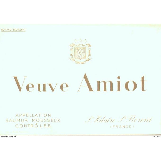 Buvard VEUVE AMIOT Champagne
