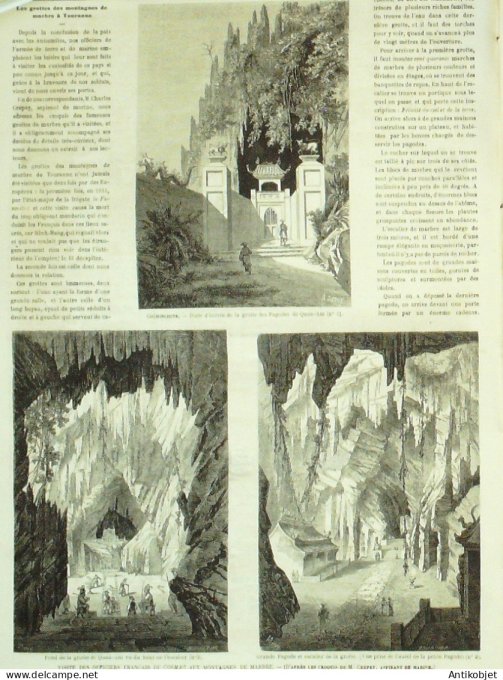 Le Monde illustré 1863 n°323 Cochinchine Quan-Am Italie Chiavano Danemark Copenhague Malte Colloredo