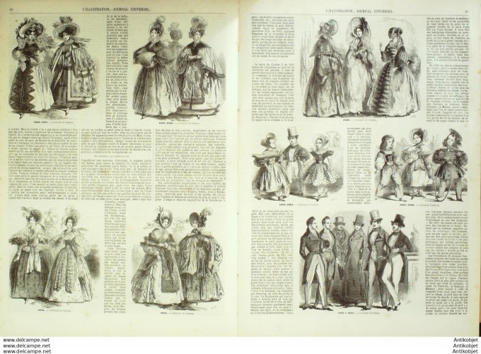 L'Illustration 1849 n°342 SENS JOIGNY TONNERRE (89) MELUN MONTEREAU (77) Hongrie
