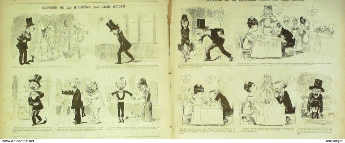 La Caricature 1880 #  13 Jean de Nivelle Richard Wagner Robida Draner Morland Quidam