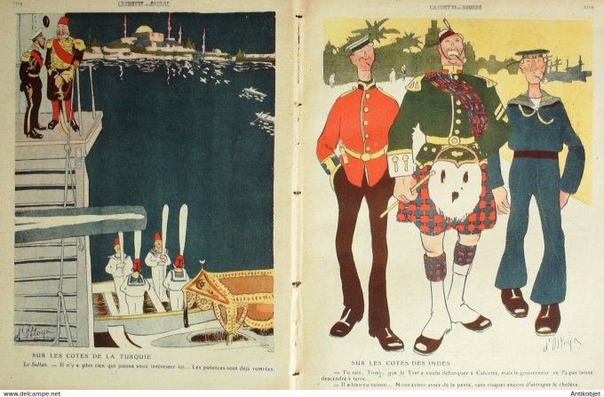 L'Assiette au beurre 1909 # 433 Le standart vaisseau fantôme Ostoya