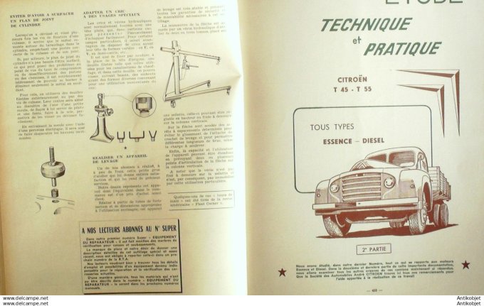 R.T Automobile Ford Taunus camions Citroën T45 T55 123 # 1956