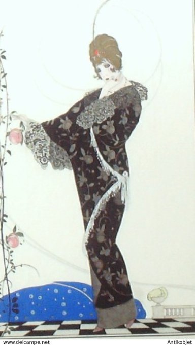 Gravure de mode Costume Parisien 1914 pl.146 BRUNELLESCHI Umberto-Manteau