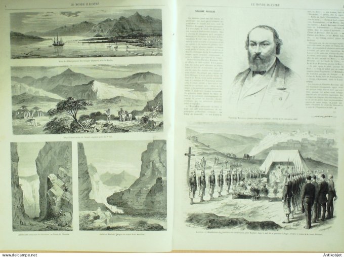 Le Monde illustré 1867 n°560 Algérie Boghari Suisse Genève Montmartre Abyssinie Fékonda Cameroun Zou