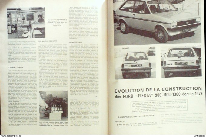 Revue Tech. Automobile 1979 n°393 Alpine Renault A310 Ford Fiesta