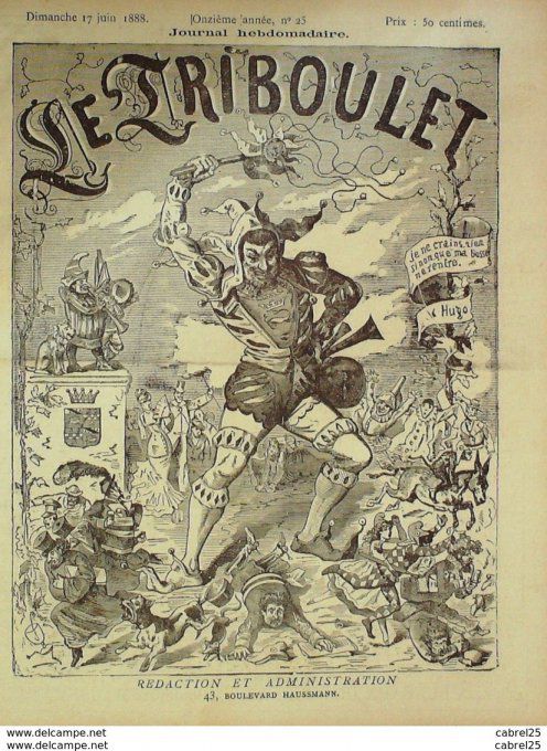 Le Triboulet 1888 n°25 IBI GRELOT BLASS LILIO BARABANDY
