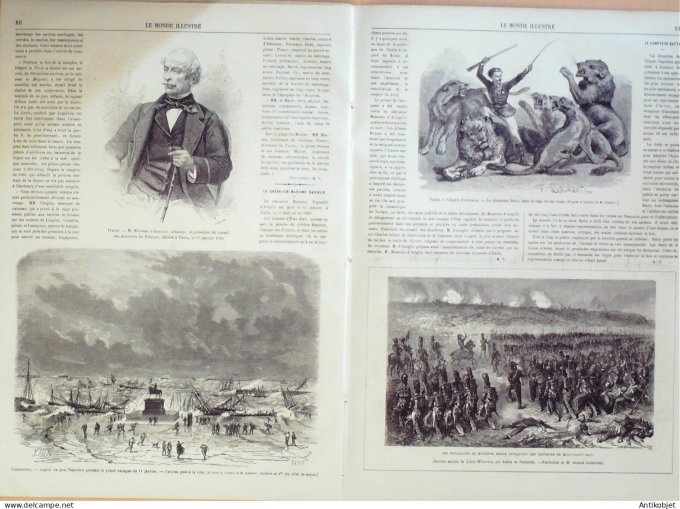 Le Monde illustré 1866 n°459 Espagne San-Juan Alcazar Sénégal St-Louis Cherbourg (50)