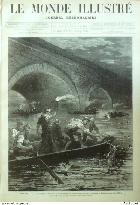 Le Monde illustré 1880 n°1225 Espagne Logrono Grèce Armée hellénique