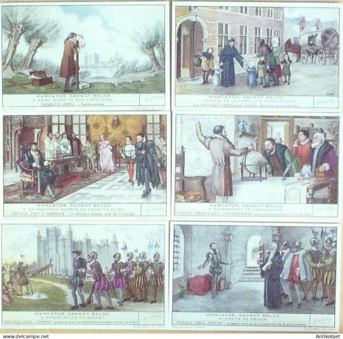 Chromo Liebig Sang 1540 Mercator penseur Belge (1952)