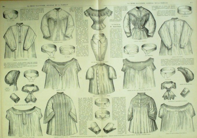 Journal Mode illustrée 1869 # 36 Talma à capuchon