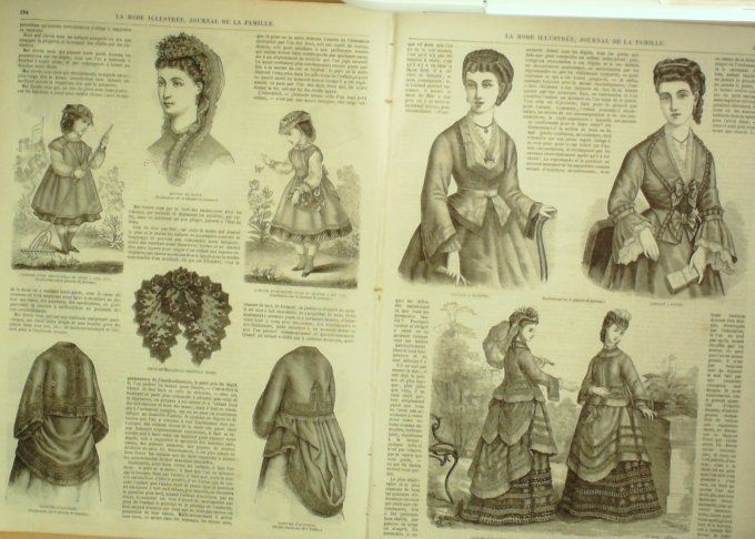Journal Mode illustrée 1870 # 36 Corsage à basques