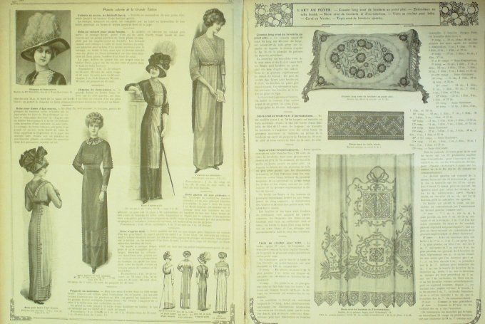 Journal Mode illustrée 1911 # 36 Robe de bal