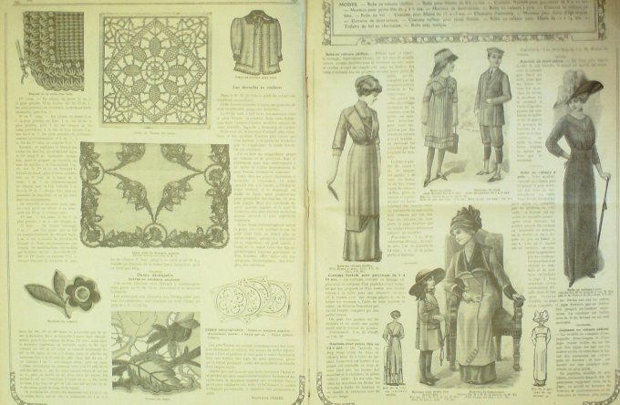 Journal Mode illustrée 1911 # 36 Robe de bal